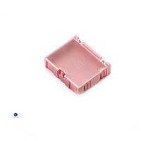 УЧЕНКА NO.3 Component Box Pink Пластиковий контейнер для компонентів із прозорою кришкою. Розміри: 75х63х21