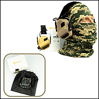 Зручні активні навушники earmor m31 для військових, стрілецькі навушники та беруші, комплект активні навушники