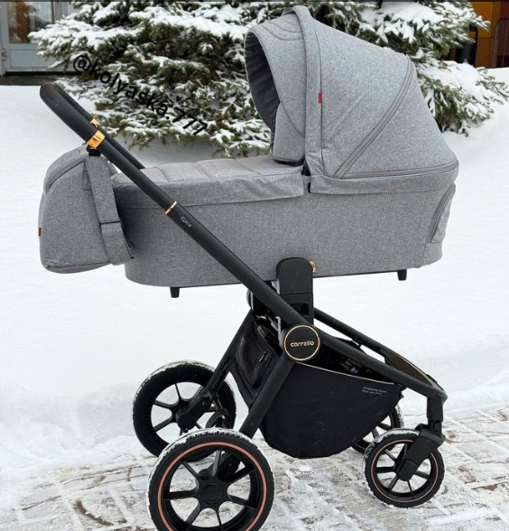 Коляска універсальна CARRELLO Epica/G CRL-8510/1 (2in1) Silver Grey