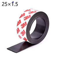 Magnet-Strip-25x1.5 Магнитная лента с клеевым слоем 3М. Ширина: 25 мм. Толщина: 1,5 мм. ЦЕНА ЗА 1 МЕТР