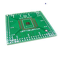 MAKET-PCB-TQFPxLQFP128x144-DIP Универсальная двухсторонняя макетная плата, переходник с корпусов QFP, LQFP,