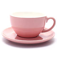 Чашка та блюдце для еспресо, набір, 90 мл, рожевого кольору