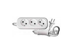 Подовжувач 3 гнізда, 3м 7123 ТМ LUXEL Solmir