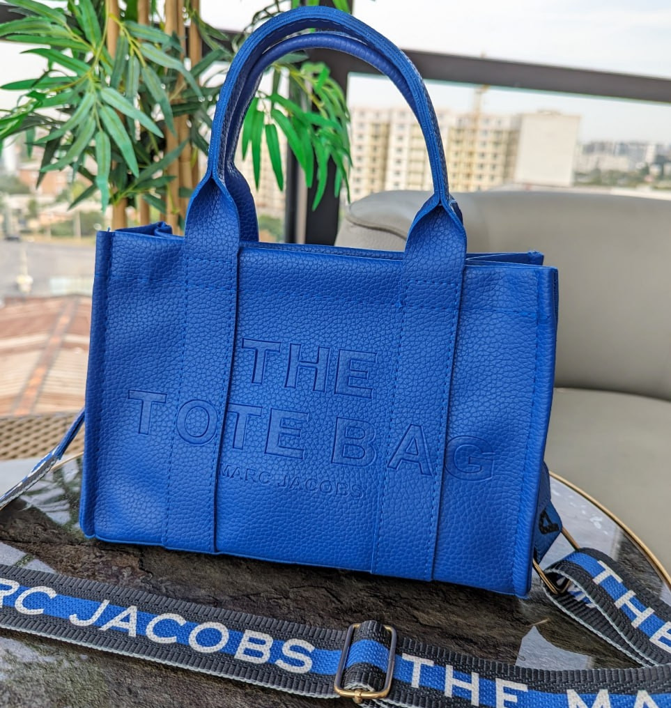 Сумка жіноча Марк джейкобс The Tote Bag міні синій, фото 1