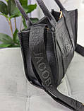 Сумка жіноча Марк джейкобс The Tote Bag міні чёрный, фото 4