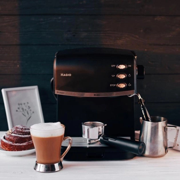 Кофемашина рожковая для дома с капучинатором Magio MG-963 Эспрессо-кофеварка - фото 10 - id-p2136015335