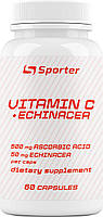 Витамин Ц Sporter Vitamin C + Echinacea - 60 капс