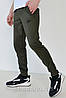 46,48,52-54. Чоловічі спортивні штани на манжеті, трикотаж лакоста - колір хакі, фото 3