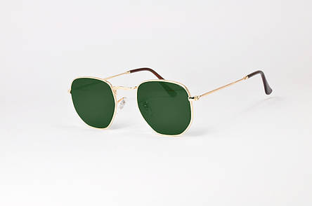 Сонцезахисні окуляри  ДЛЯ ЗОРУ З ДІОПТРІЯМИ із зеленою лінзою в стилі Ray-Ban, фото 2