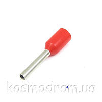 Накінечник 7508 Червоний Изолированный наконечник штыревой втулочный, одинарный, сечение провода: 0,75 мм2 (18