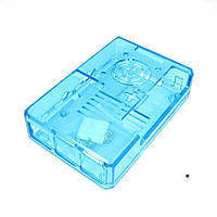 Raspberry-BOX-BLUE Корпус для Raspberry Pi 3B/2B/B+, з ABS пластику. Колір: синій-прозорий
