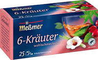 Чай Messmer 6 Krauter Mischung Смесь 6 трав 25s 50g