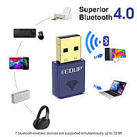 2в1 Wi-fi + Bluetooth 4.0 Wireless USB WiFi Adapter 150mbps EDUP EP-N8568