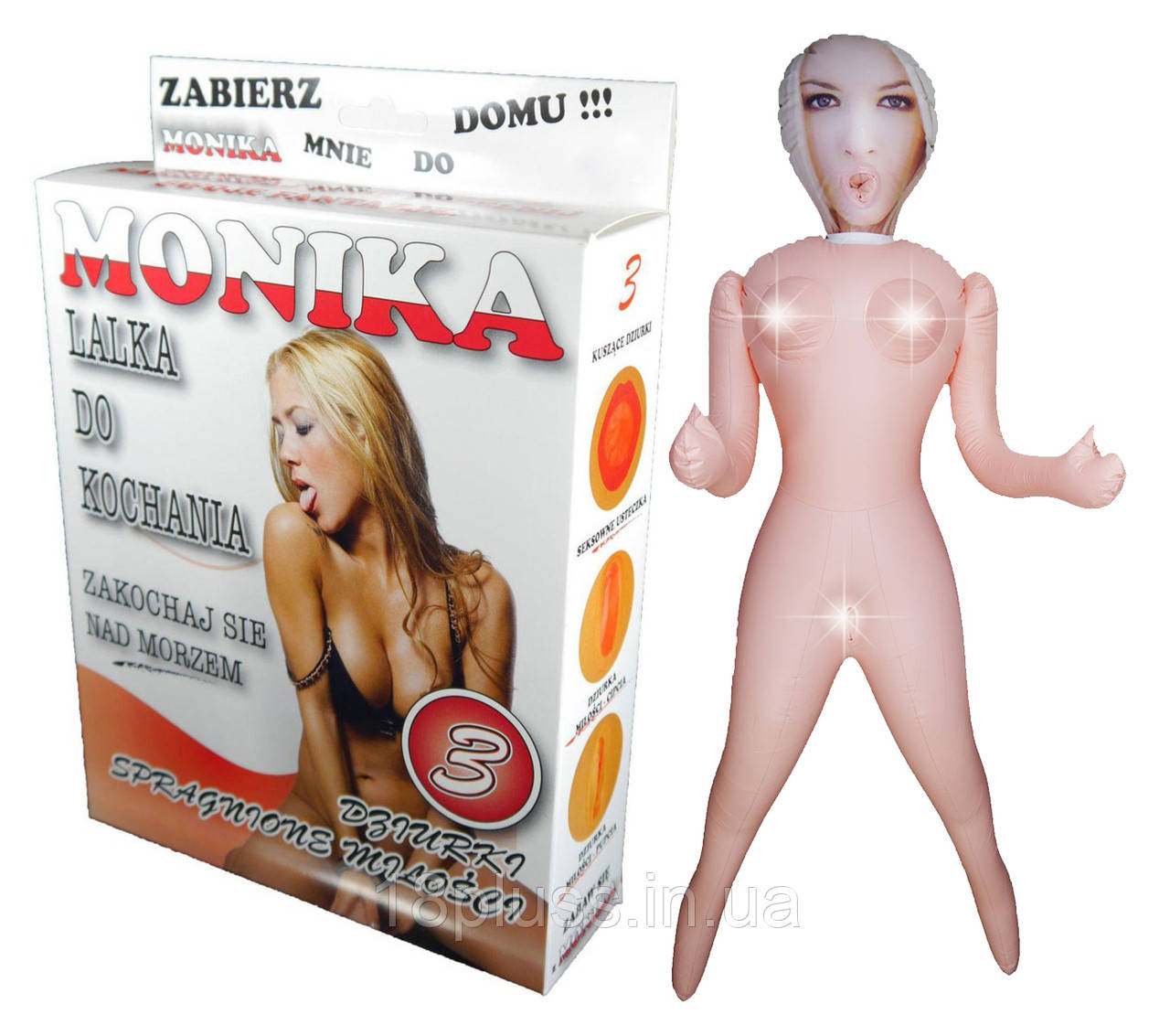 Надувна секс лялька з чарівним поглядом Monika, фото 1
