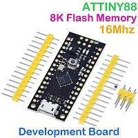 ATtiny88-Board Миниатюрная плата на базе микроконтроллера ATtiny85 с частотой 16 МГц