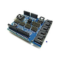 Arduino Sensor Shield Плата расширения Arduino с множеством входов и выходов для подключения к ней внешних