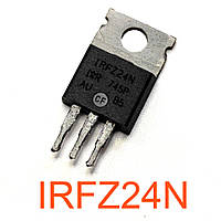 Транзистор Польвий IRFZ24N, Mosfet, N-канальный, 55V 17A, TO-220, Демонтаж