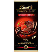 Шоколад Lindt Edelbitter Mousse Erdbeer Pfeffer 70% 150g