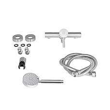 Змішувач для душу Lidz Aria 010 (з душовим гарнітуром) (k35) LDARI010NKS43361 Nickel, фото 4