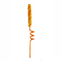 Леденец на палочке Crazy Pop Straws Оранжевый 40g