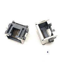 RJ45-Socket-SMD Разъем RJ45 для компьютерных сетей, розетка. Монтаж: SMD