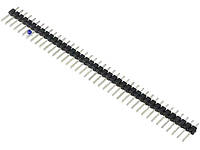 ZL201-40G Планка штыревая на плату прямая шаг 2,54мм 1x40.