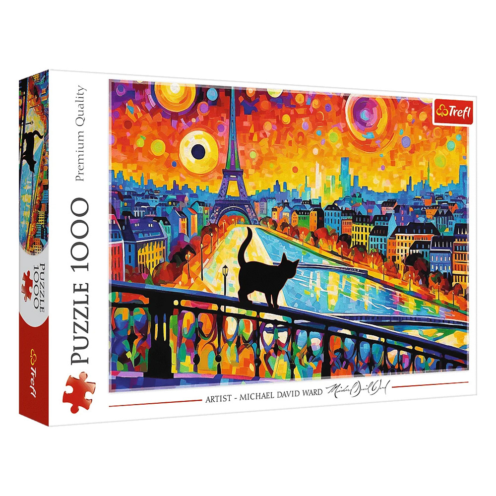 Пазл "Кішка в Парижі", 1000 елементів Trefl (5900511107951)
