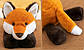 М'яка іграшка Лисичка 75 см Плюшева лисичка М'яка лисиця Пухнаста іграшка М'які тварини для дітей, фото 5