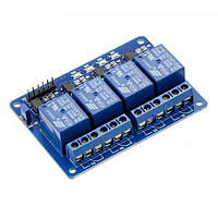 4-Channel 24V Relay Module for Arduino Четырехканальный релейный модуль для ARDUINO контроллеров. 24V. Low