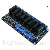 8 Channel 12V SOLID State Relay Module High Level Trigger Восьмиканальный модуль на основе твердотельных реле