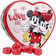 Конфеты Mickey Friends Valentines Hearts молочный шоколад 102g