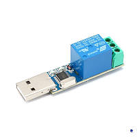 USB Relay Module Одноканальный модуль DC 5V USB реле для управления нагрузкой. АС250В, 10А