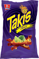 Снеки Takis Blue Fuego Hot Chili Lime Tortilla Chips Острые 113g