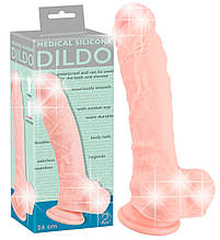 Фалоімітатор з мошонкою Medical Silicone Dildo 24 cm