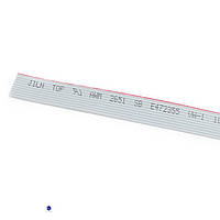 GFC-10P 1.27 Кабель: плоский: 1,27мм: для разъемов с шагом 2,54 мм: Cu: 10x28AWG: ПВХ: серый. Цена за метр!