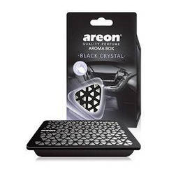Ароматизатор AREON Aroma Box Чорний кристал банка (під сидіння)