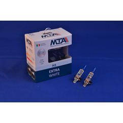 Лампа автомобільна H1 12 V 55 W P14.5S EXTRA WHITE (2шт) (ближня/дальня, протитуманна) MTA