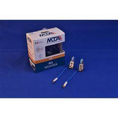 Лампа автомобільна H3 12 V 55 W PK22S ALL WHEATHER (2 шт.) (ближна/дальна, протитуманна) MTA