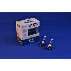 Лампа автомобільна H7 12 V 55 W PX26D NIGHT VISION + 80% (2 шт.) (ближнє/дальнє, протитуманне) MTA