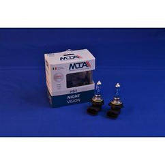Лампа автомобільна HB4 12 V 55 W P22D NIGHT VISION + 80% (2 шт.) (ближніша/далекіша, протитуманна) MTA