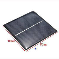 SOLAR-80X80-0.8W-5V Солнечная батарея из поликристаллического кремния. Мощность: 0,8 Вт. Рабочее напряжение 5