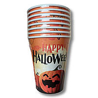 Стаканы Cups beverages Halloween Тыква 8s 400ml