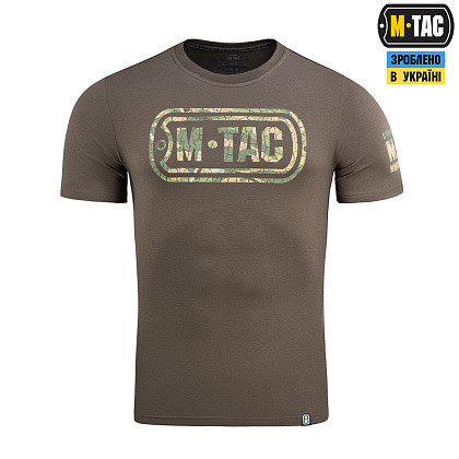 M-Tac футболка Logo Dark Olive - фото 2 - id-p2136110287