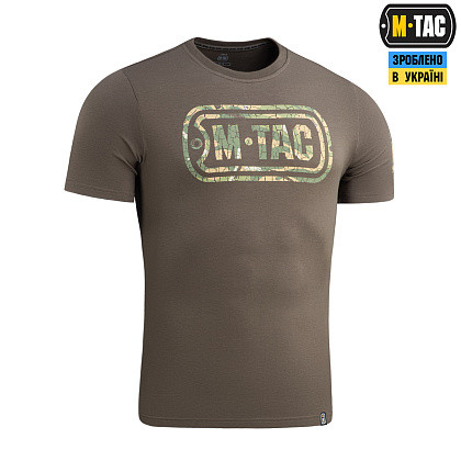 M-Tac футболка Logo Dark Olive - фото 3 - id-p2136110287