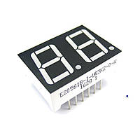 E20561B-I-UR3K2-0-W Светодиодный индикатор, общий анод, высота символа: 14,22 мм, двухсимвольный, двухцветный,