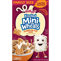 Сухие завтраки Kellogg's Frosted Mini Wheats Pumpkin Spice Family Size 623g