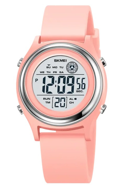 Жіночий спортивний годинник Skmei Pink Vevo. Електронний наручний годинник дівчині