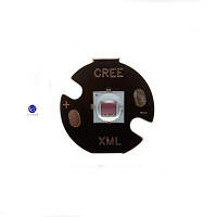 XML-STAR-BLACK-16-RED Диодный модуль CREE XML T6, красный 620 nm, подложка черная 16 мм