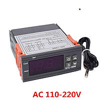 STC-1000AC Регулятор температури. Діапазон: -50....+99 С. З двома реле (нагрівання/охолодження). Живлення: 220 VAC.