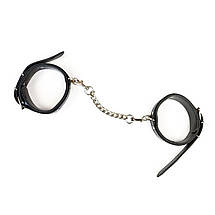 BDSM набір наручники та поні Art of Sex — Emoji, Екошкіра, колір Чорний, фото 3